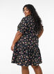 Short A-line dress, Black, Model image number 1