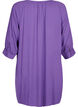 Viscose tunic with 3/4 sleeves, Purple, Packshot image number 1