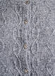 Patterned knitted vest with decorative buttons, Grey, Packshot image number 2
