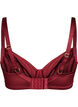 Full coverage bra in shiny microfibre, Dark Bordeaux, Packshot image number 1