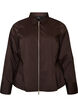 Short shirt with a two-way zip, Brown, Packshot image number 0