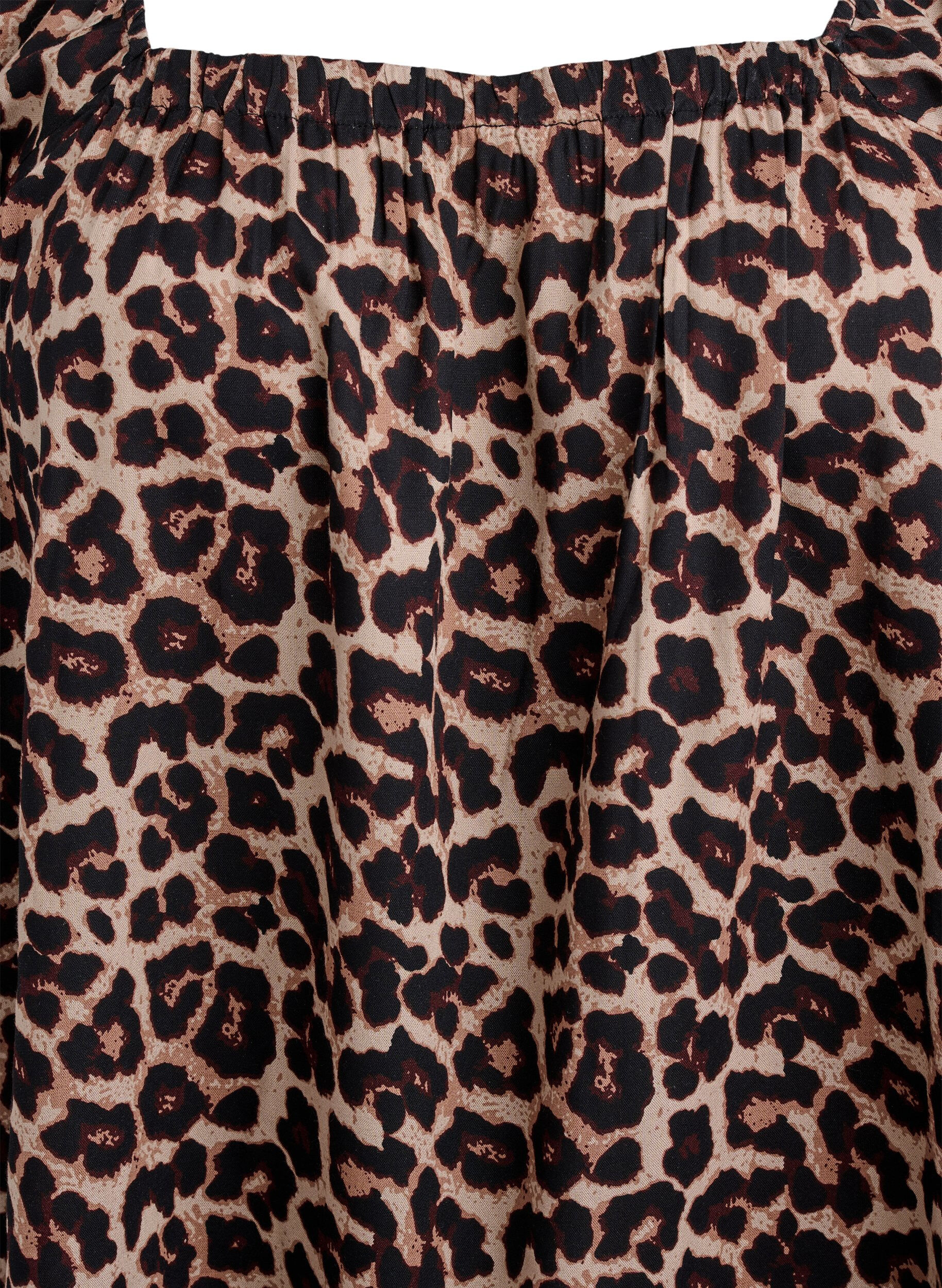 Zizzifashion Beach dress in viscose with print, Beige, Packshot image number 2