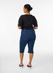 High-waisted slim fit capris in stretch denim, Blue, Model image number 1