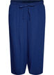 Culotte trousers in cotton muslin with high waist, Blue, Packshot image number 0