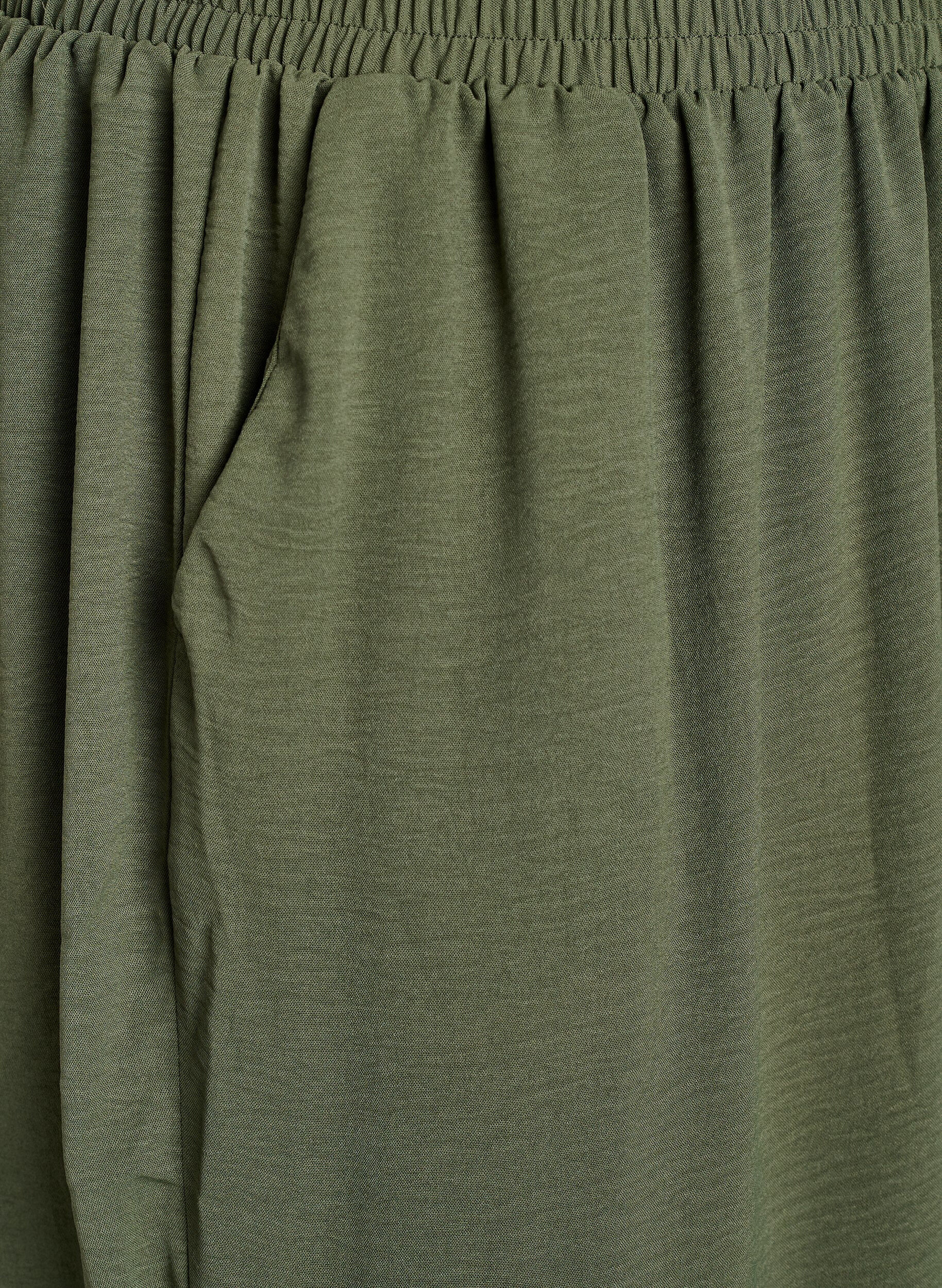 Zizzifashion Harem trousers with cargo pockets and elasticated waist, Green, Packshot image number 2