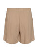 High-waisted cotton muslin shorts, Beige, Packshot image number 1
