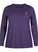 Long-sleeved training shirt, Purple Plumeria, Packshot image number 0