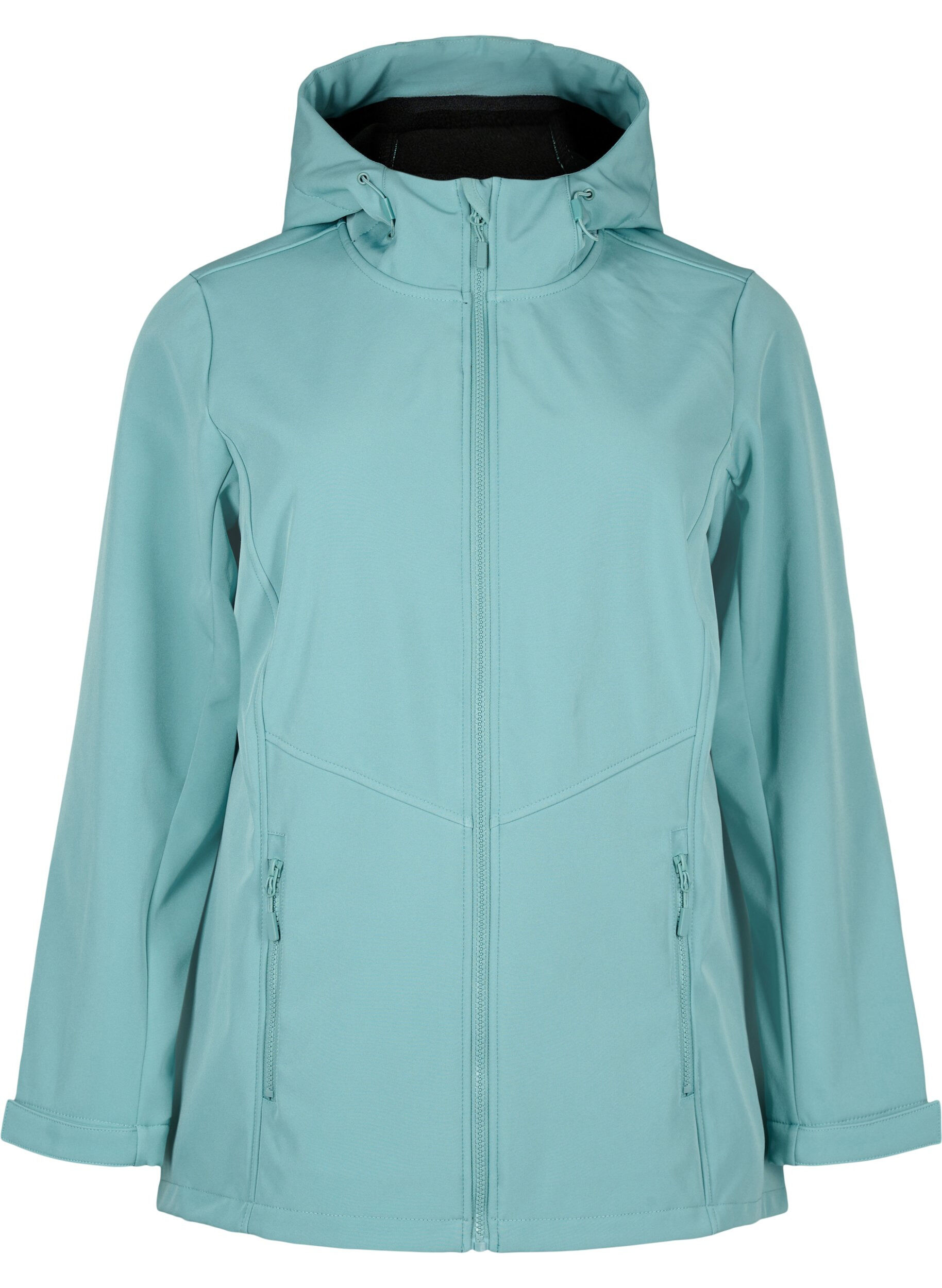 Zizzifashion Short softshell jacket with pockets, Arctic, Packshot image number 0