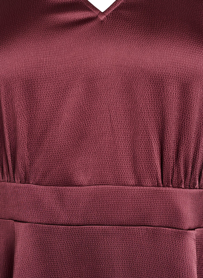 Empire party dress in midi length, Dark Bordeaux, Packshot image number 2