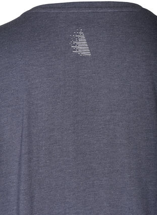 Fitness t-shirt with a text print, Odysses Gray, Packshot image number 3