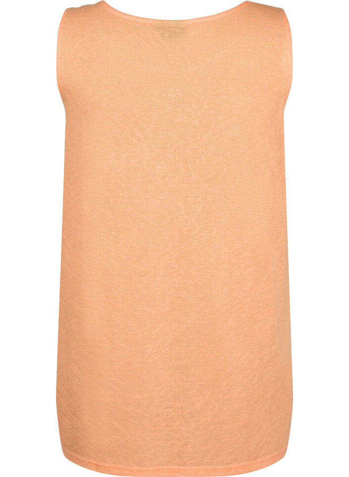 Top with structure and round neckline, Mock Orange, Packshot image number 1