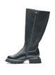 Long boot with rib panels, Black, Packshot image number 3