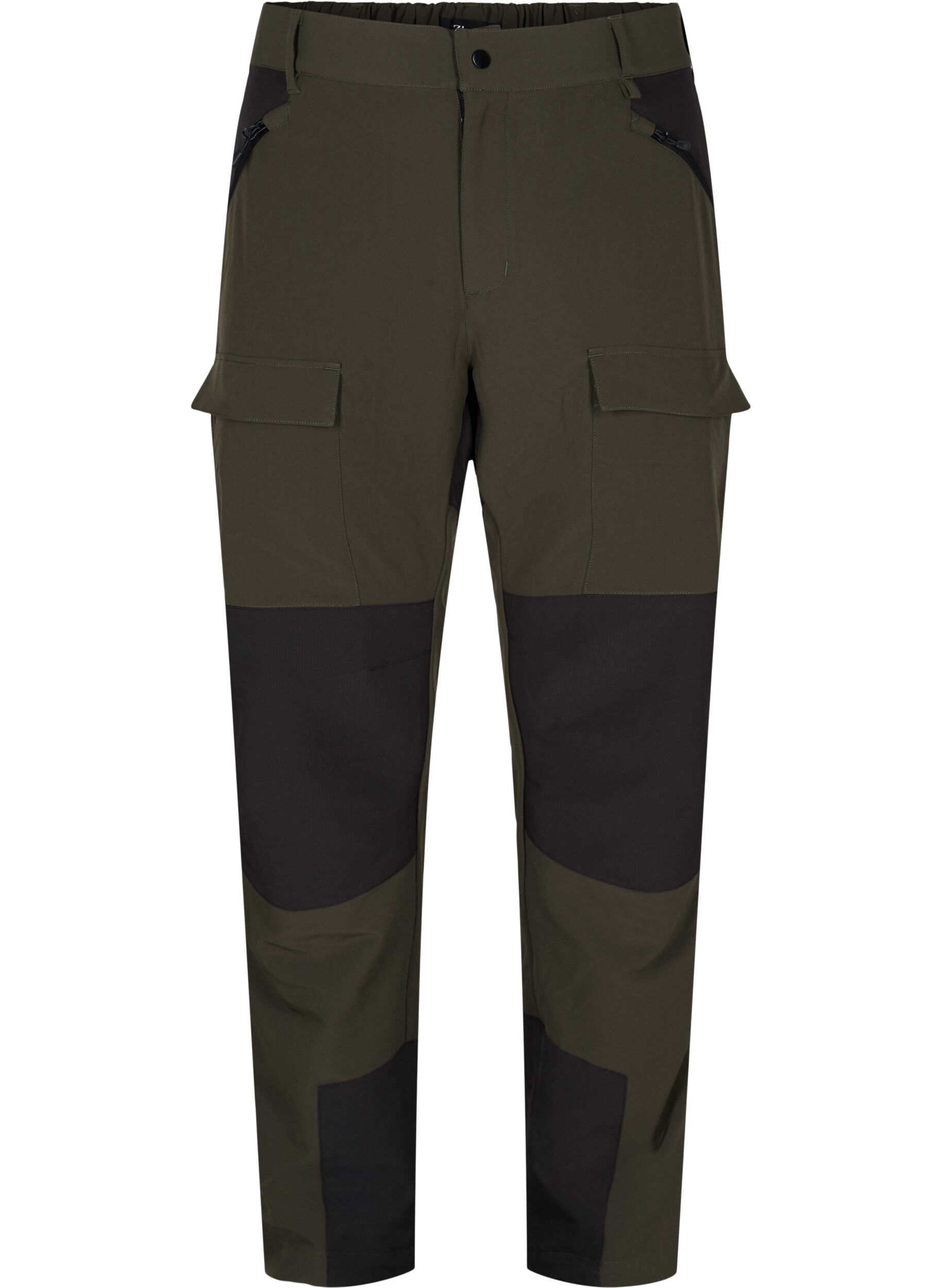 Zizzifashion Water-repellent hiking trousers with pockets, Forest Night, Packshot image number 0