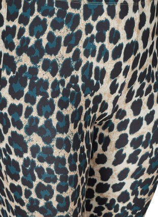 Long leggings with leopard print, Black Leo AOP, Packshot image number 2