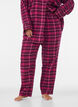 Checked cotton pyjama bottoms, Red, Model image number 2