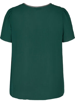 Plain, short-sleeved blouse, Pine Grove, Packshot image number 1