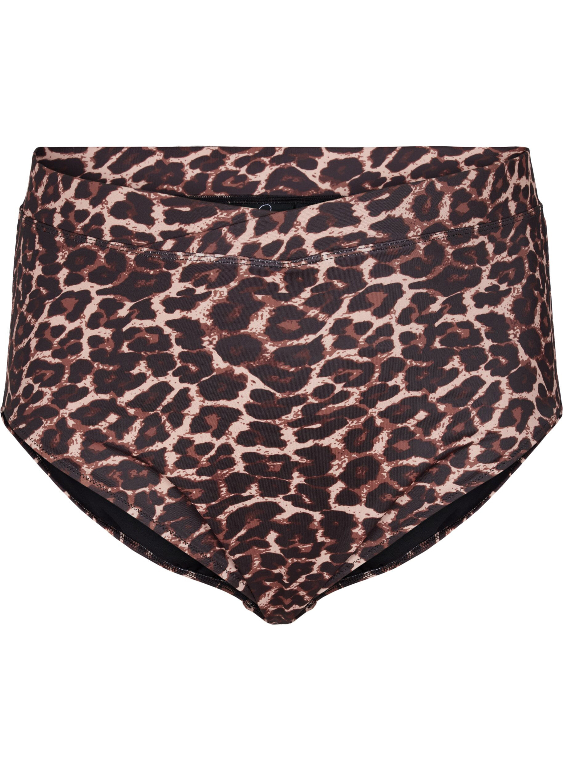 Zizzifashion Bikini briefs with print and high waist, Autentic Leopard, Packshot image number 0