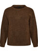 Loose knitted blouse with alpaca and wool, Brown, Packshot image number 0
