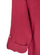 Blouse in cotton muslin with broderie anglaise, Red, Packshot image number 3