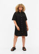 Long shirt with short sleeves, Black, Model image number 2