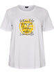 T-shirt with motif, White, Packshot image number 0