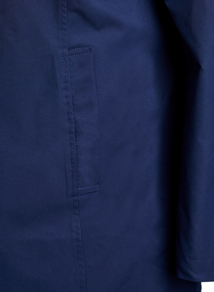 Transitional jacket with pockets and a high collar, Blue, Packshot image number 3