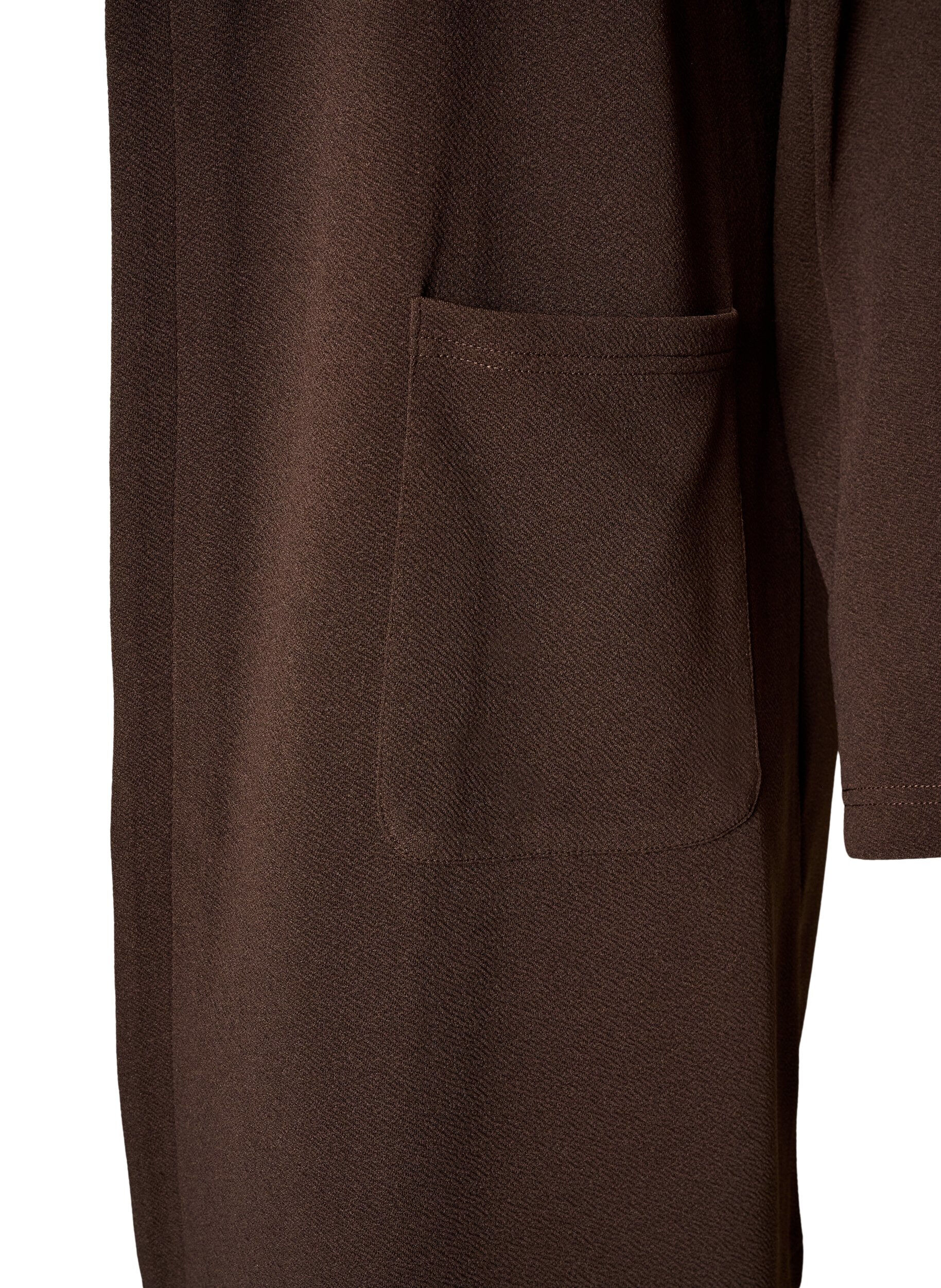 ZizzifashionLong blazer with pockets, Brown, Packshot image number 3