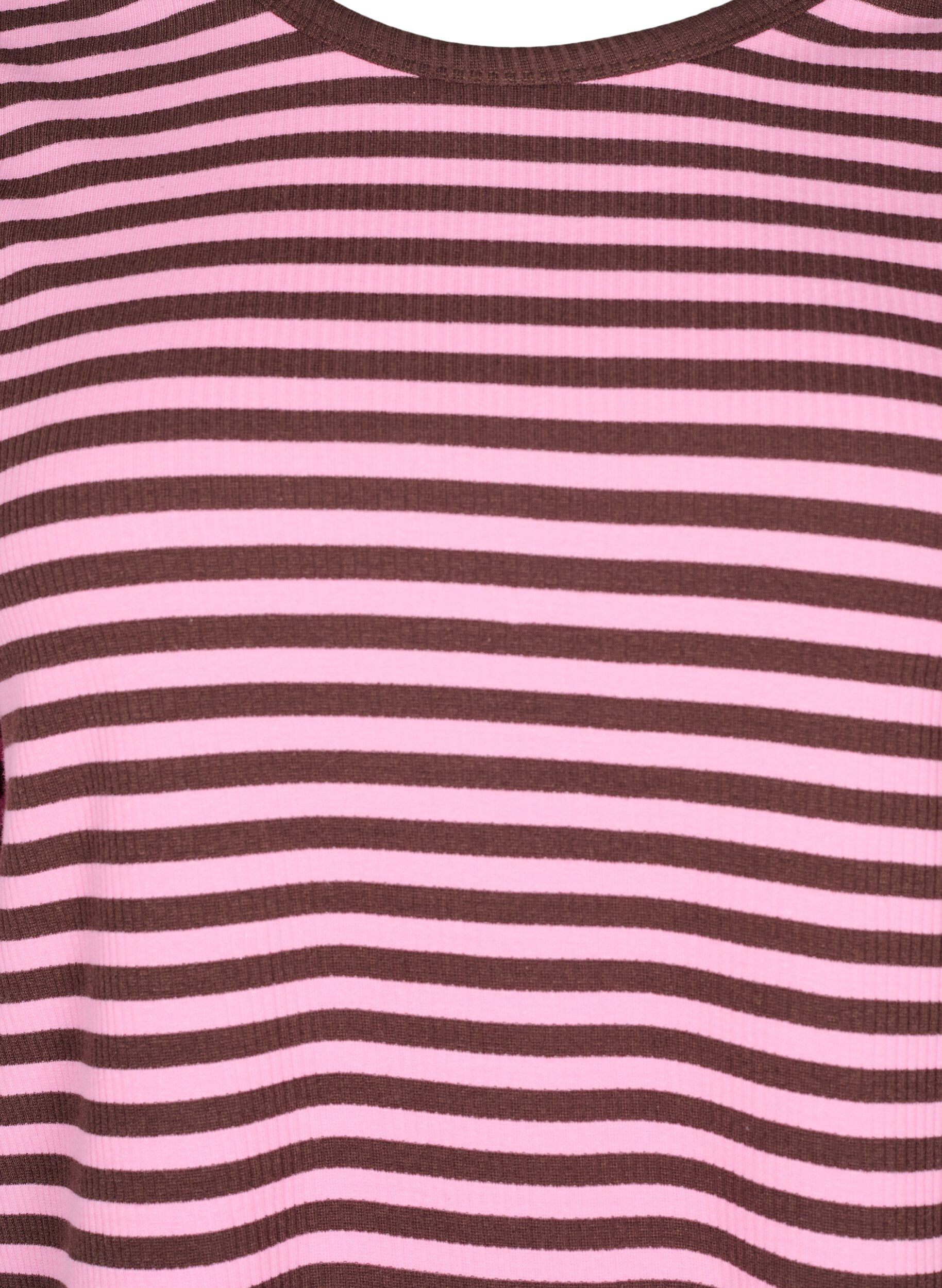 Zizzifashion Striped blouse with long sleeves, Pink, Packshot image number 2