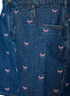 Embroidered denim shorts, Blue, Packshot image number 2