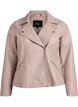Biker jacket in faux leather, Grey, Packshot image number 0