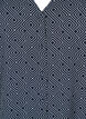 Shirt blouse with a V-neck and print, Navy Graphic AOP, Packshot image number 2