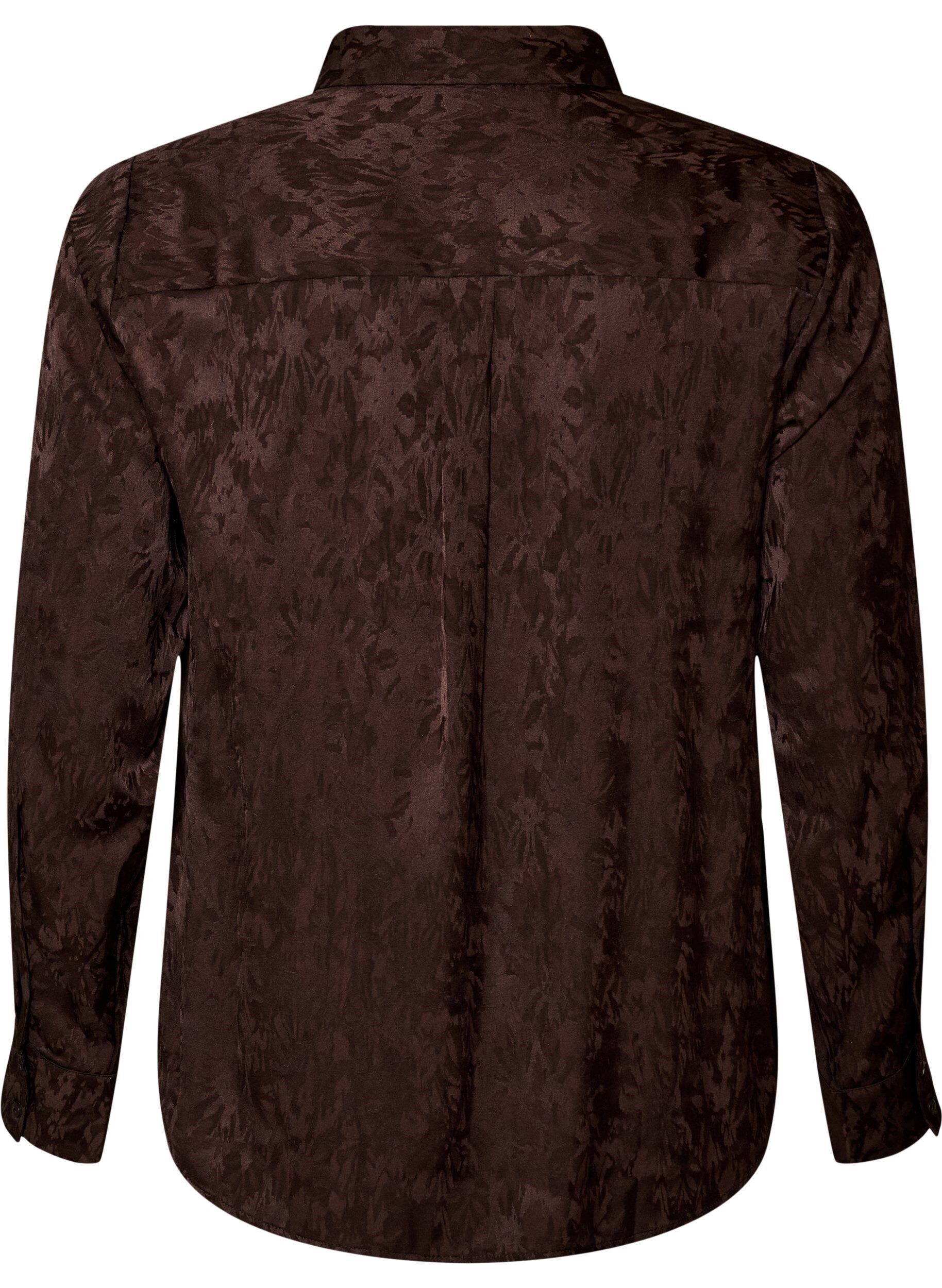 ZizzifashionShirt with tone-on-tone paisley pattern, Brown, Packshot image number 1