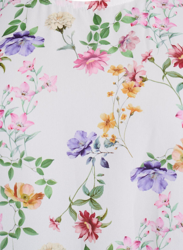 Floral blouse with smock, Rose, Packshot image number 2