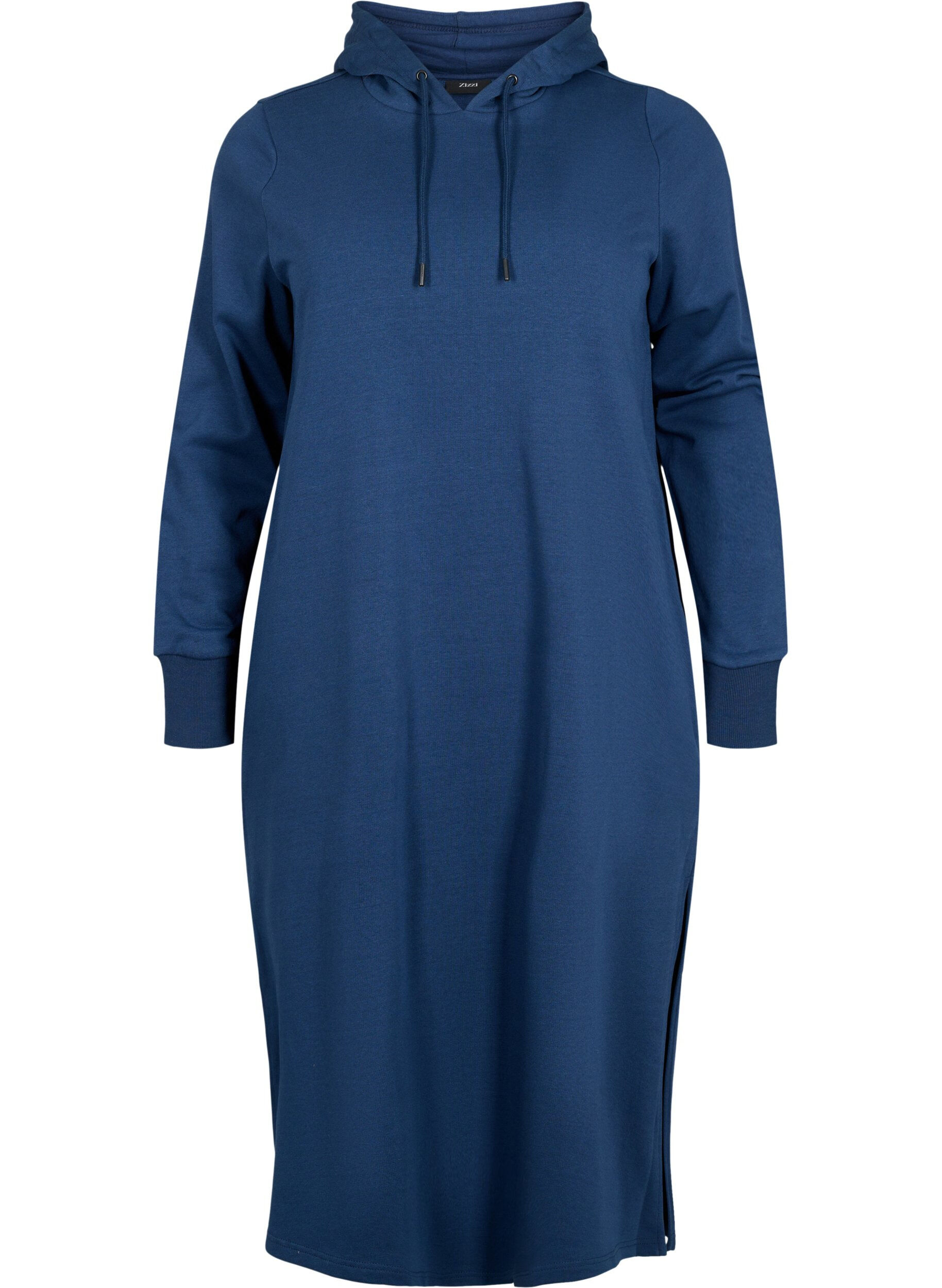 Zizzifashion Hooded sweatshirt dress, Dress Blues, Packshot image number 0