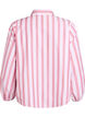 Loose shirt with stripes and long sleeves, Pink, Packshot image number 1