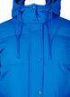 Long puffer jacket with pockets and hood, Blue, Packshot image number 2