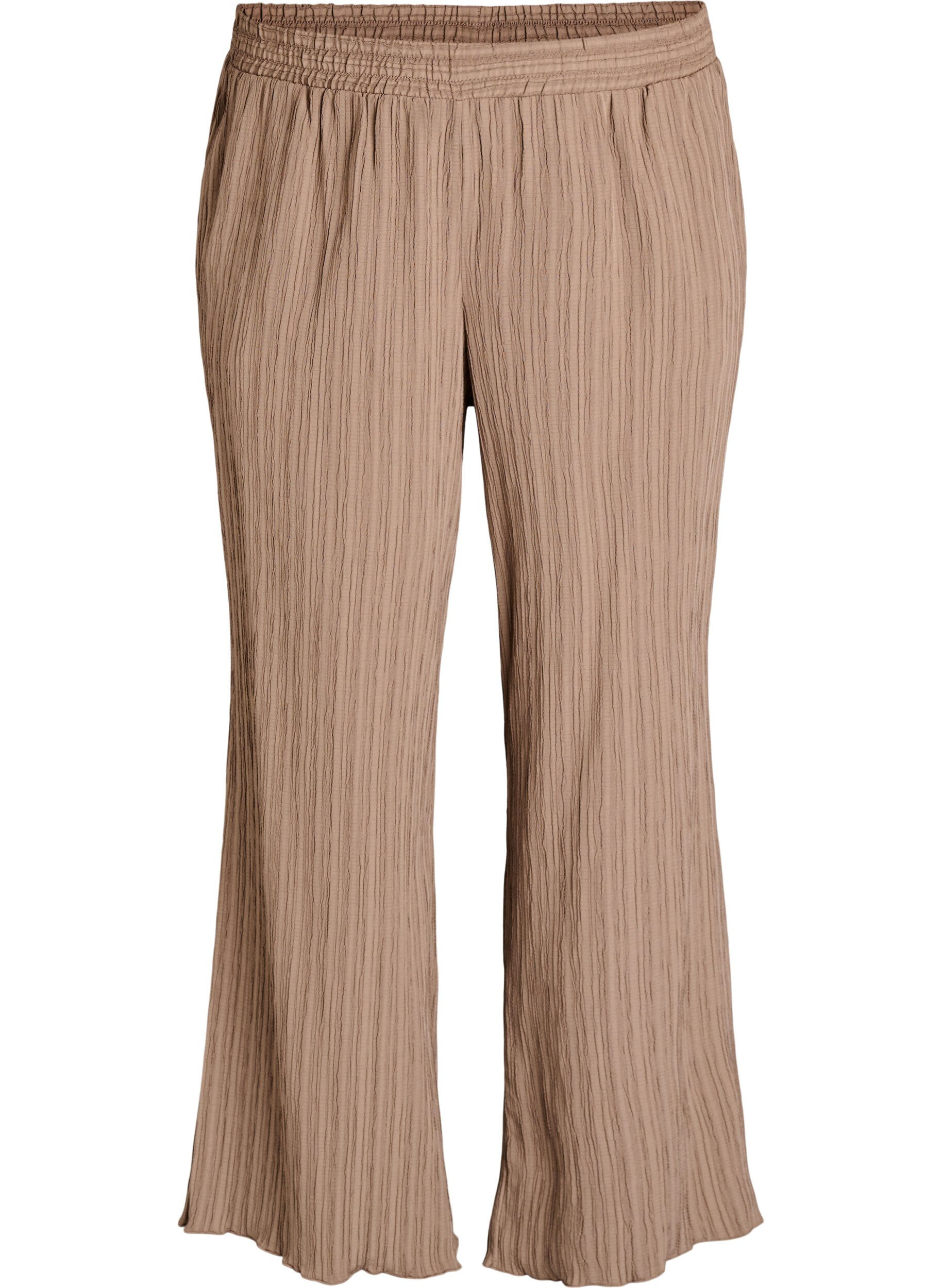 FLASH - High-waisted trousers with wide legs