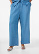 Wide-leg Lyocell trousers with a denim look, Light Blue, Model image number 2