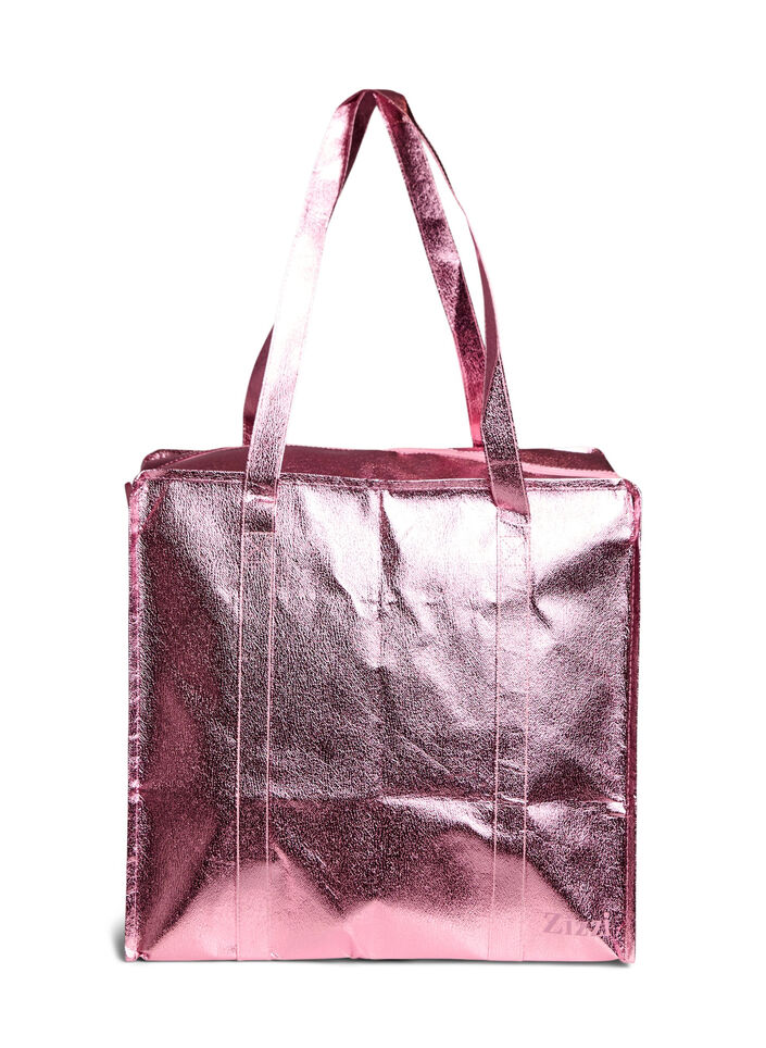 Shopping bag with zipper, Rose, Packshot image number 1
