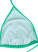 Solid color triangle bikini top, Green, Packshot image number 3
