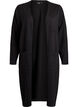 Long, open cardigan with pockets, Black, Packshot image number 0