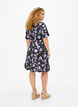 Floral wrap dress with short sleeves, Black, Model image number 2