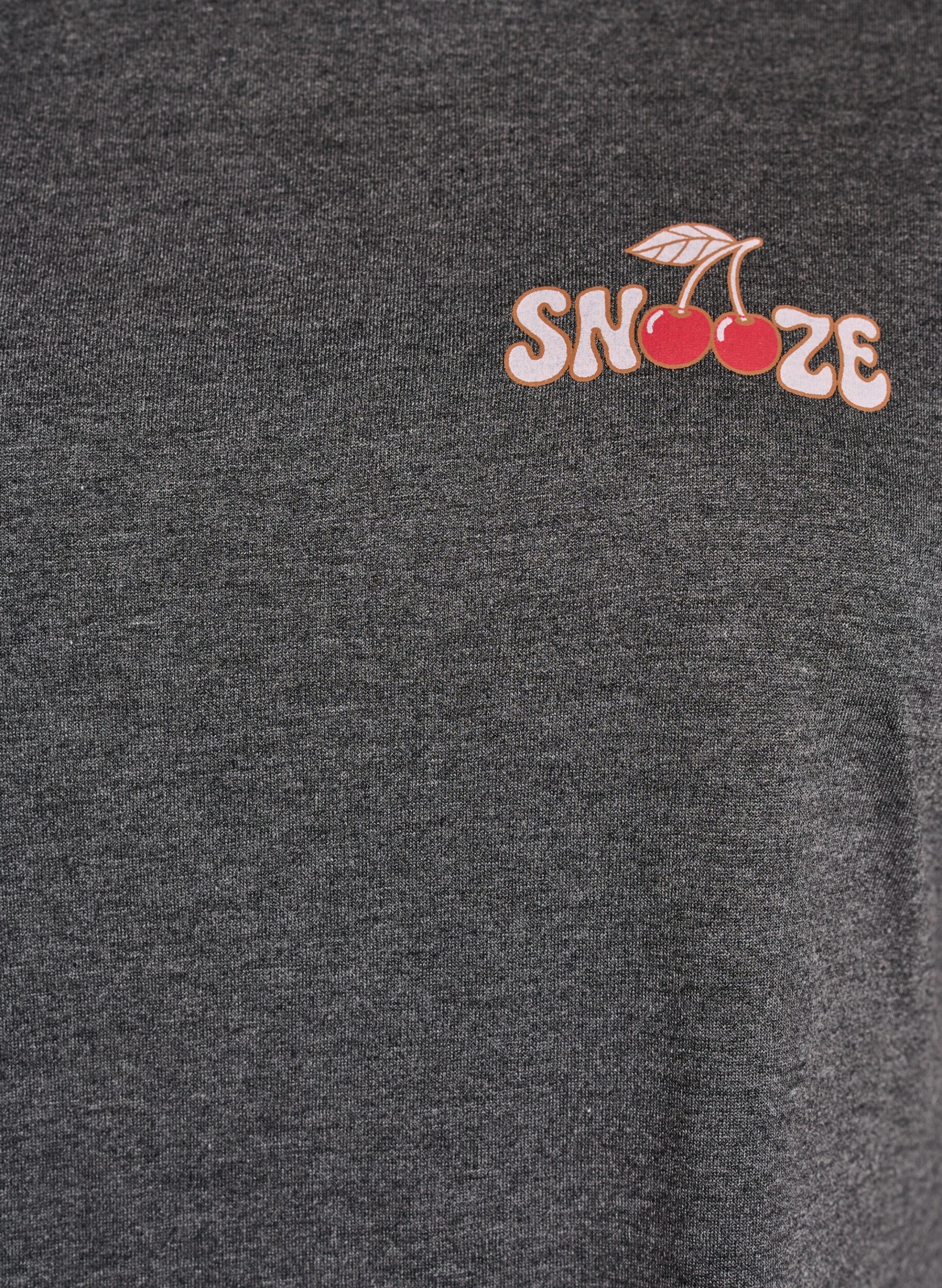 Zizzifashion Short sleeve nightgown with text print, Black, Packshot image number 2