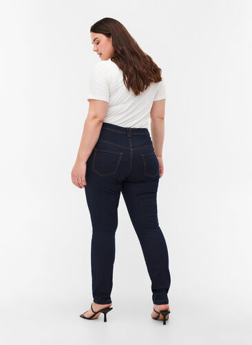 Extra slim fit Amy jeans with a high waist, 1607B Blu.D., Model image number 1