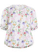 Floral blouse with smock, Rose, Packshot image number 0
