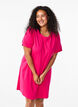 Cotton t-shirt dress, Bright Rose, Model image number 0