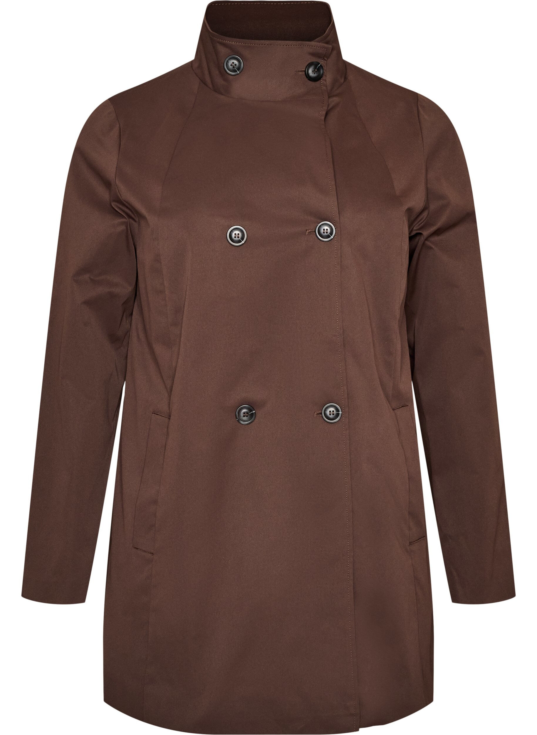 Water-repellent spring jacket with an A-line cut
