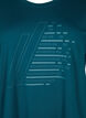 Short-sleeved training T-shirt with print, Deep Teal/Pacific, Packshot image number 2