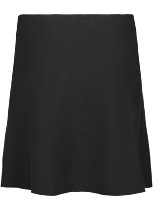 Short A-line skirt, Black, Packshot image number 1