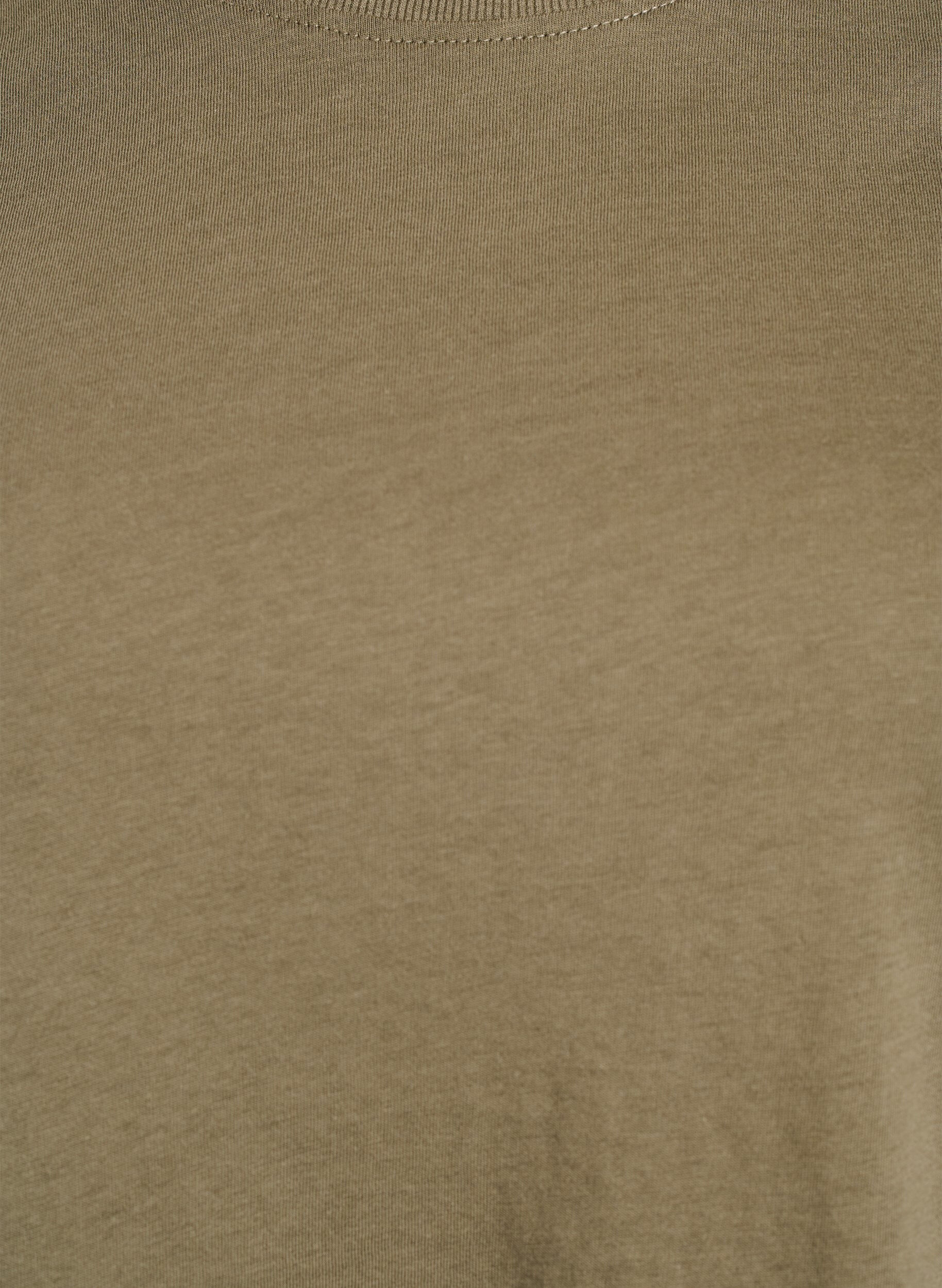 Zizzifashion Basic cotton T-shirt with round neck, Green, Packshot image number 2